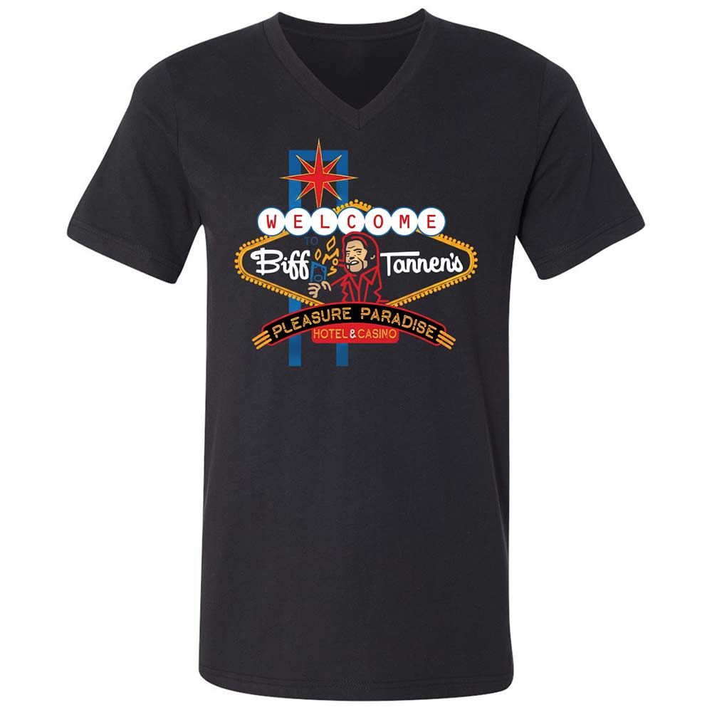 Unisex V-Neck T-Shirt - 65NG5M7V - Black - 1