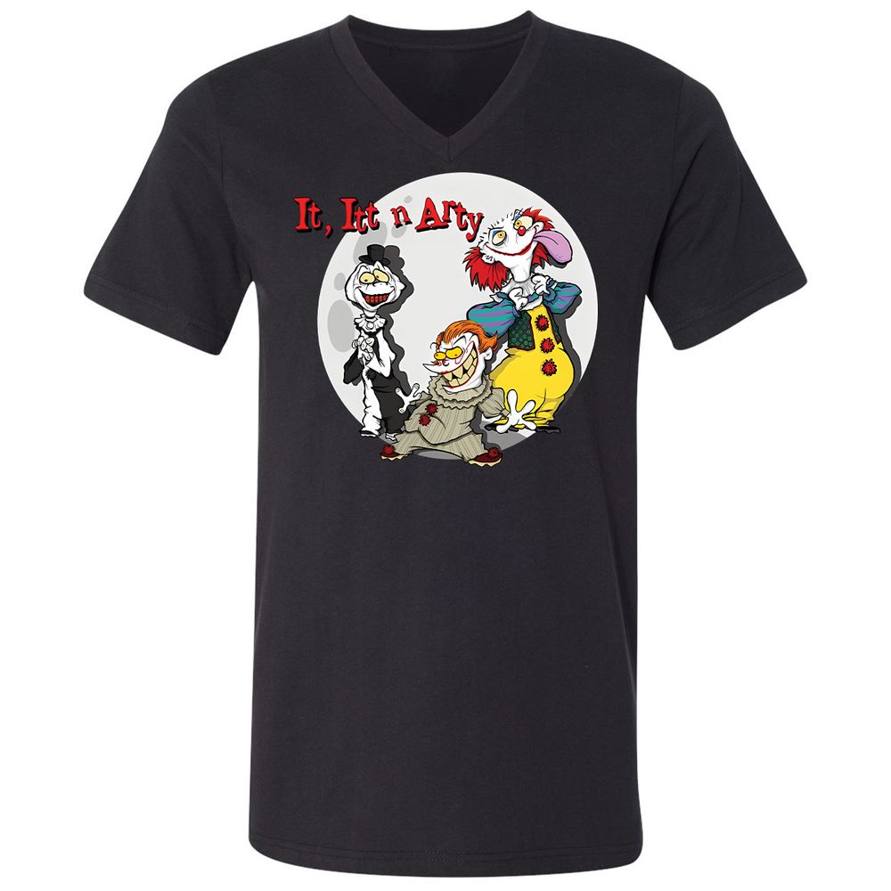 Unisex V-Neck T-Shirt - 2QXVT9FX - Black - 1