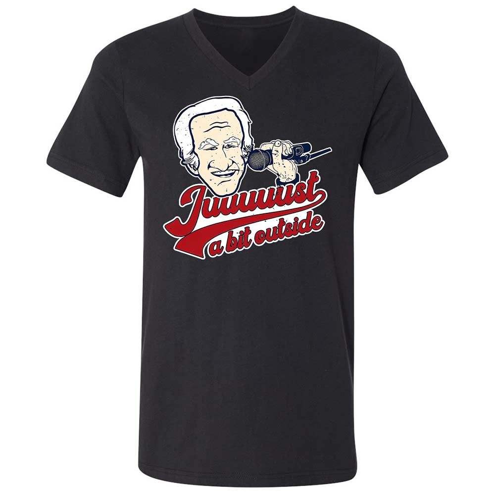 Unisex V-Neck T-Shirt - VJHZKPCZ - Black - 1