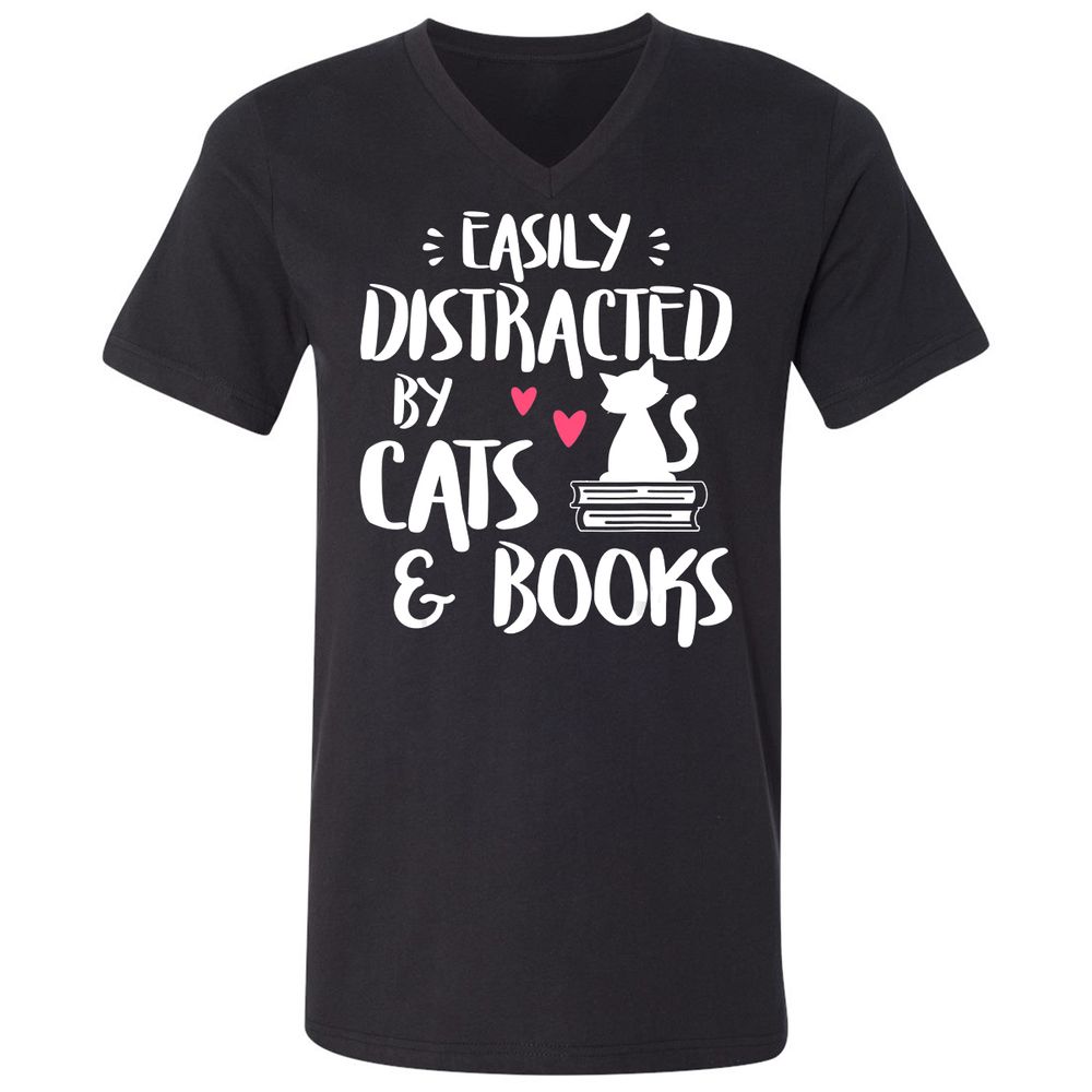 Unisex V-Neck T-Shirt - ERV53A22 - Black - 1