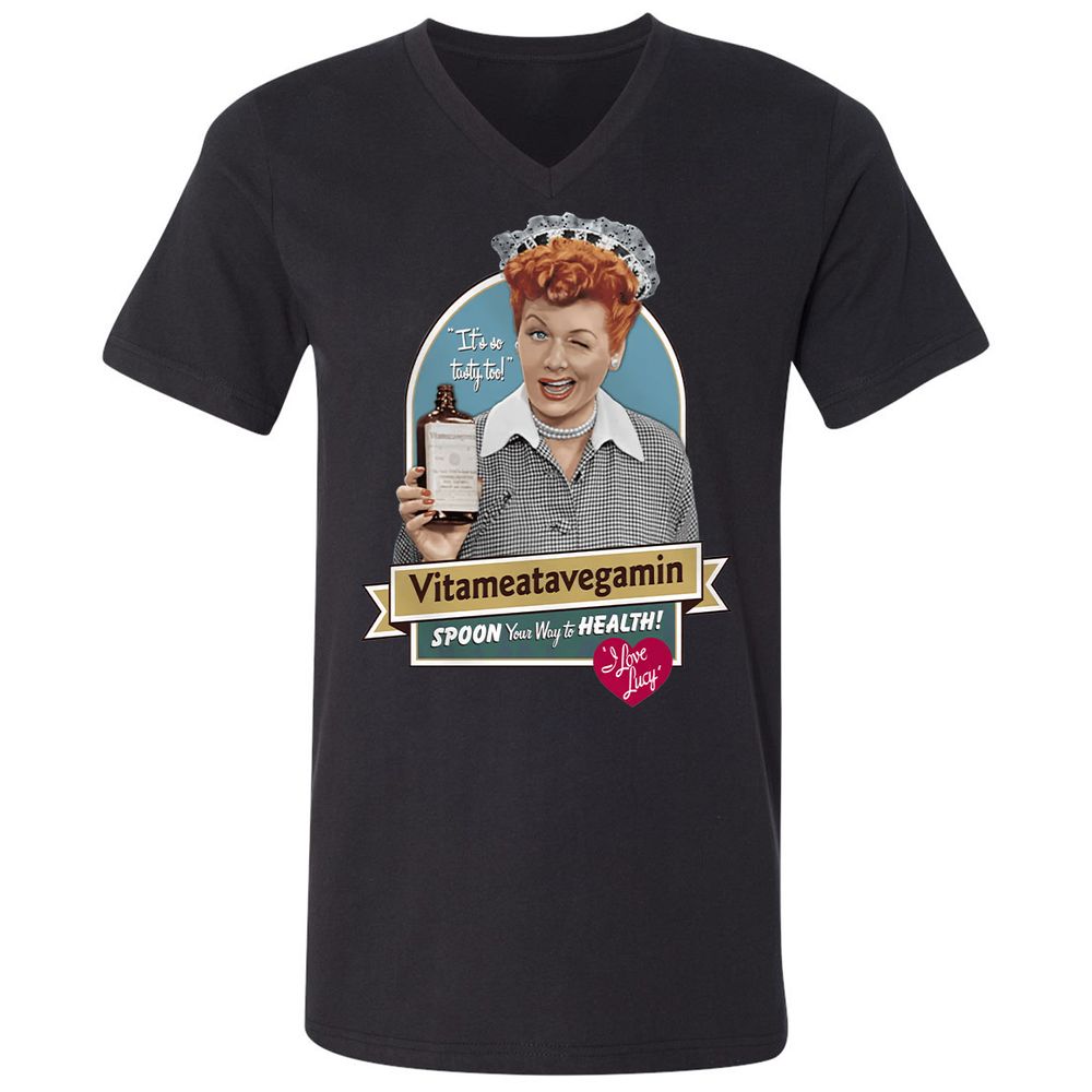 Unisex V-Neck T-Shirt - 2GAG99S8 - Black - 1