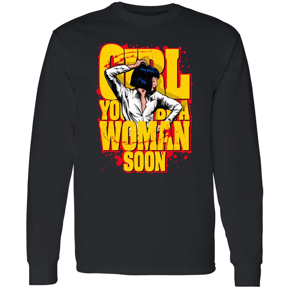 Long Sleeve T-Shirt - W85QLM6E - Black - 1