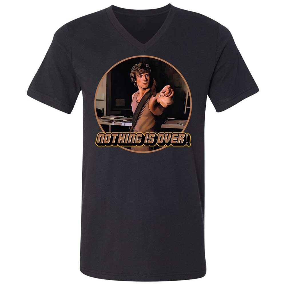 Unisex V-Neck T-Shirt - MSABL1HT - Black - 1
