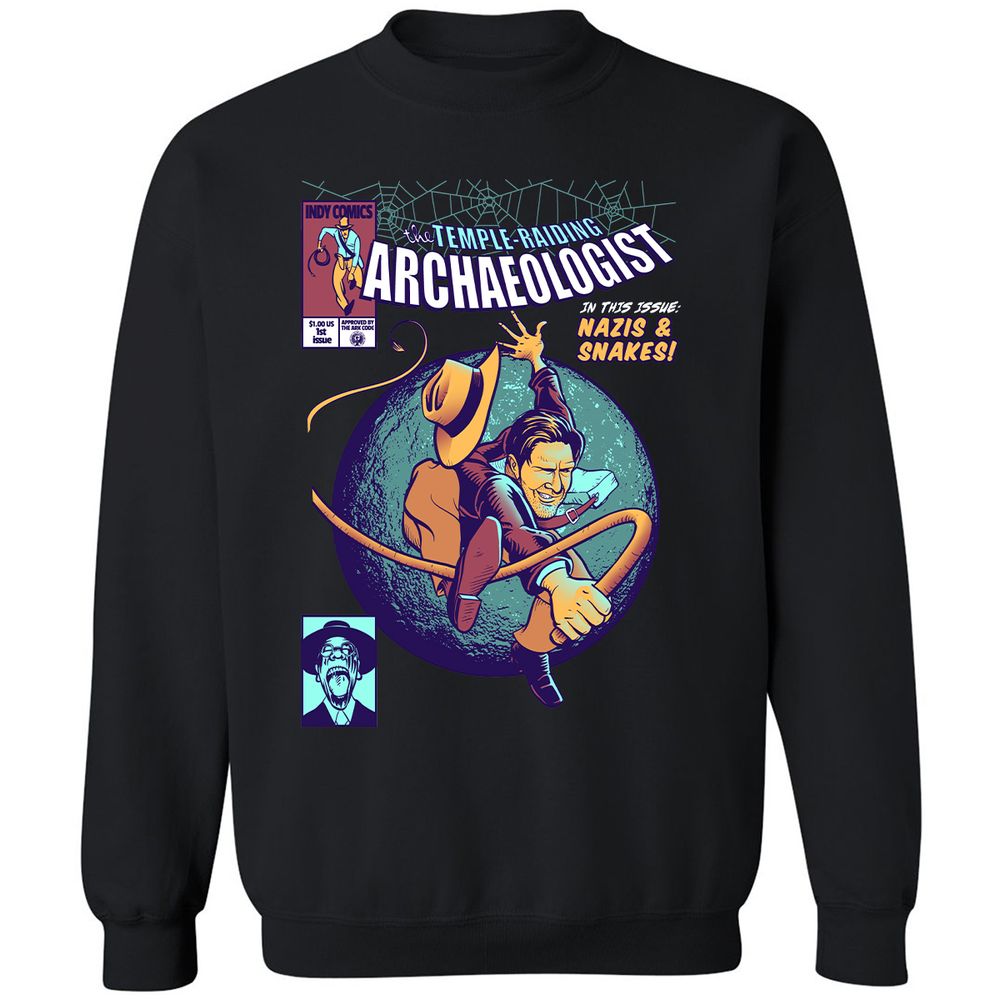 Classic Unisex Sweatshirt - KSLA6QZK - Black - 1