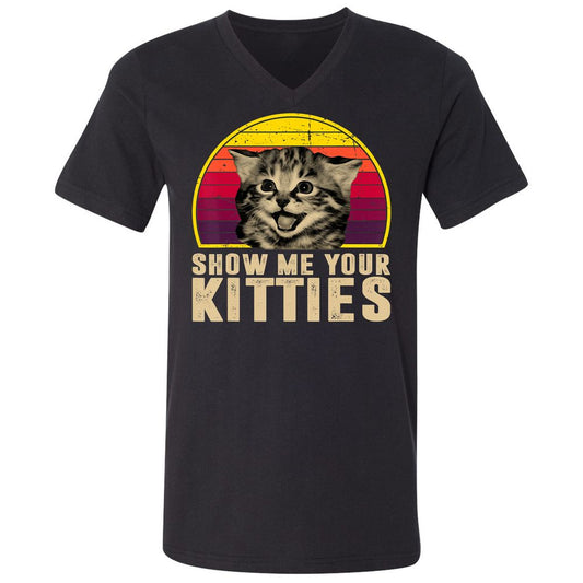 Unisex V-Neck T-Shirt - JMA35AVP - Black - 1