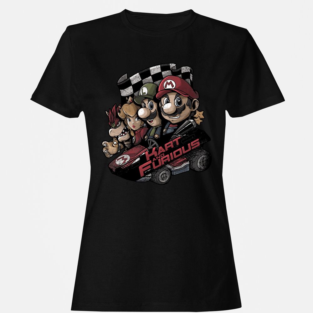 Women's T-Shirt - KVNQX68A - Black - 1