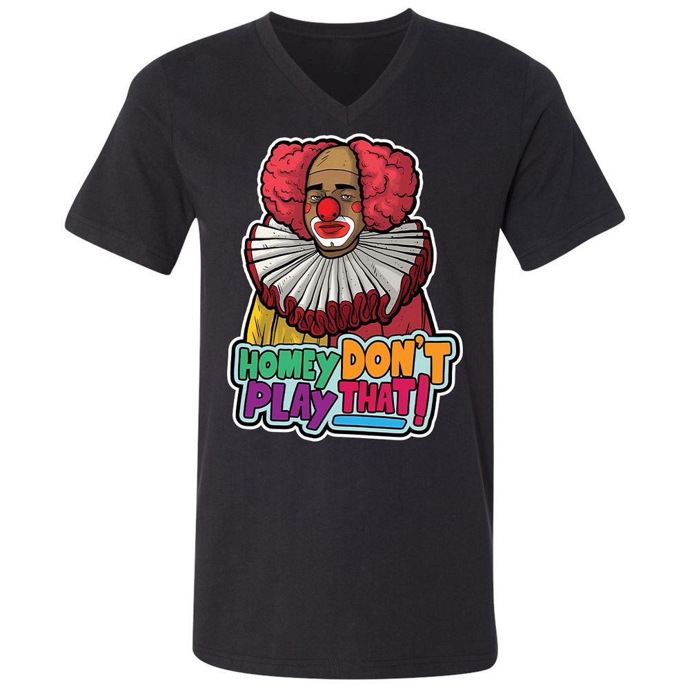 Unisex V-Neck T-Shirt - VPRTVMH9 - Black - 1