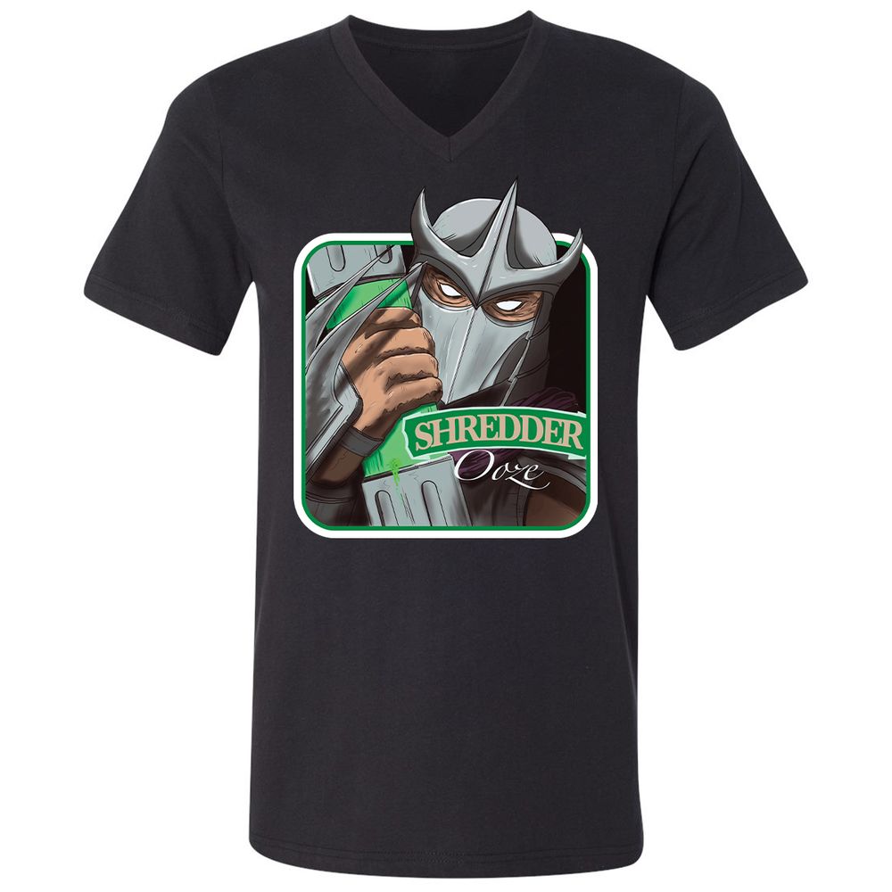 Unisex V-Neck T-Shirt - 45NWF4YQ - Black - 1