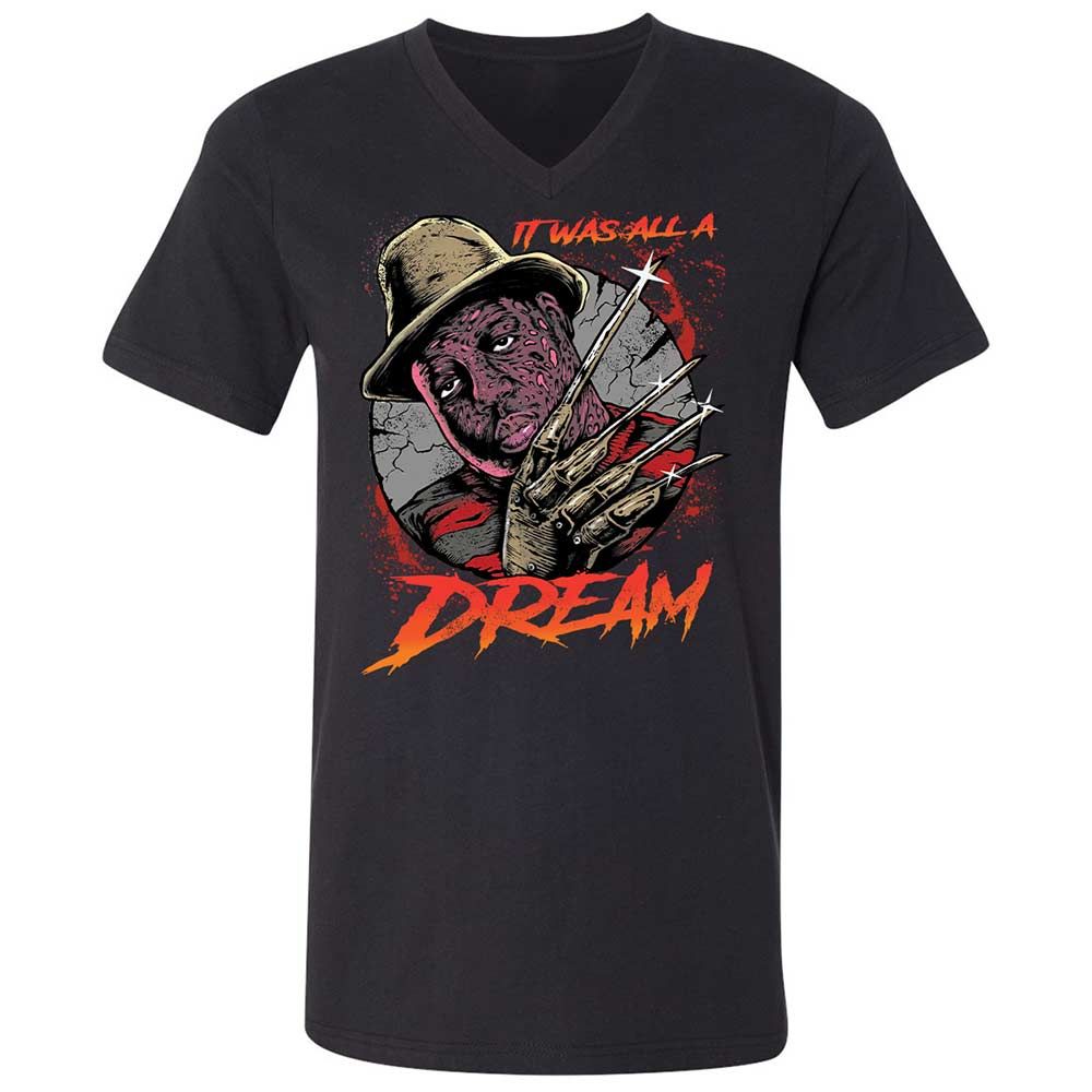 Unisex V-Neck T-Shirt - BNMLGRM8 - Black - 1