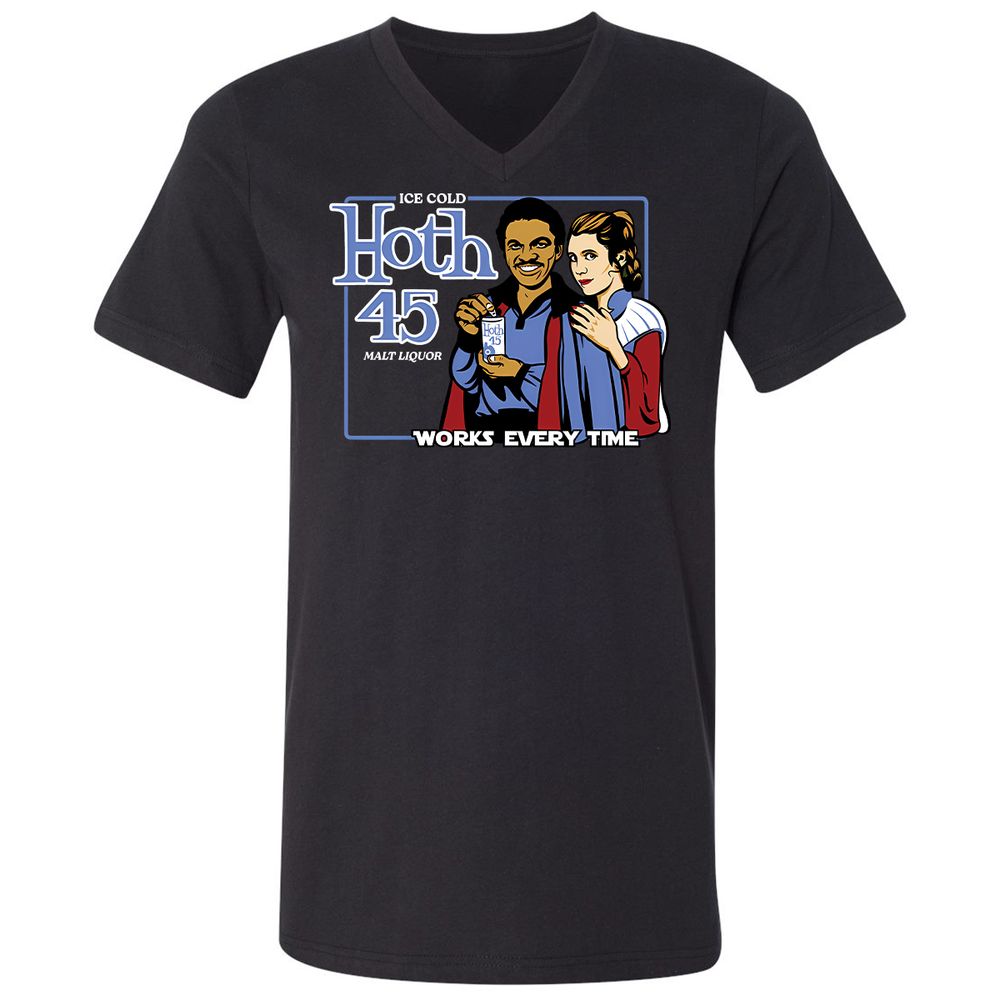 Unisex V-Neck T-Shirt - RY51NY1N - Black - 1