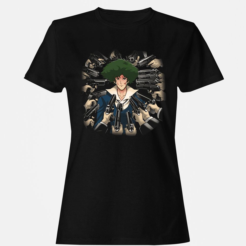 Women's T-Shirt - GQKZUUNY - Black - 1