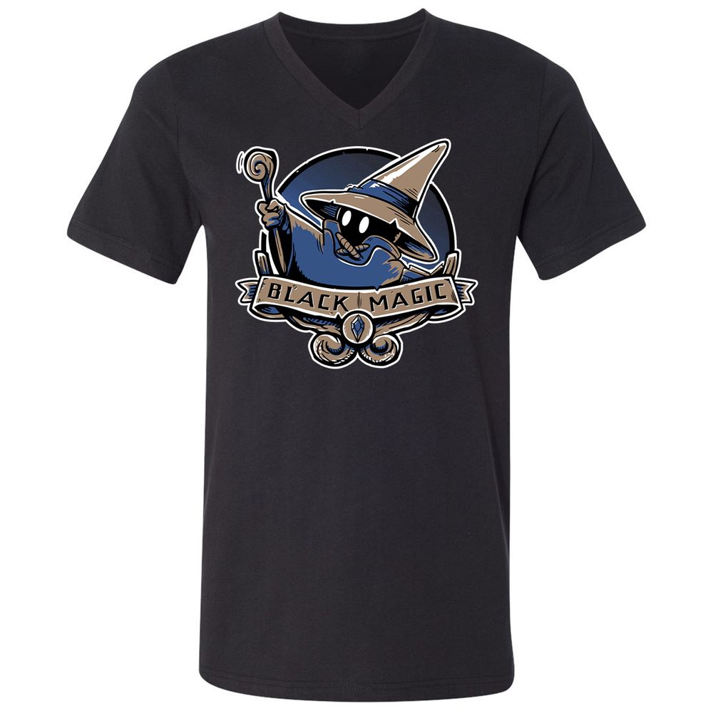Unisex V-Neck T-Shirt - L2WH113T - Black - 1