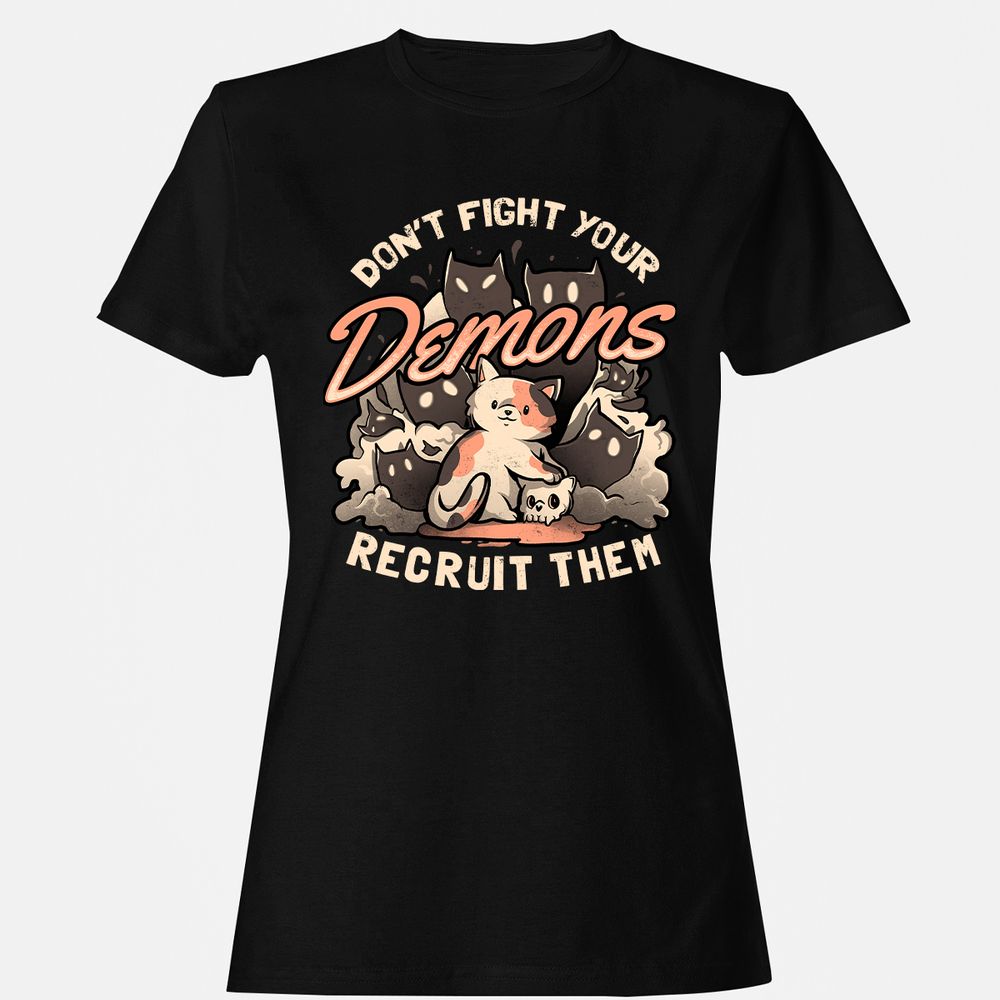 Women's T-Shirt - A4YQWAFN - Black - 1