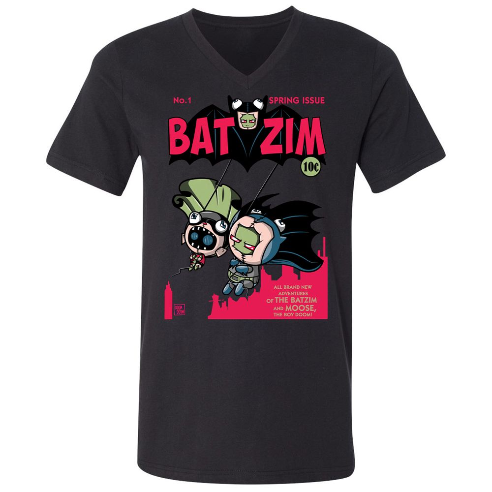 Unisex V-Neck T-Shirt - 1W3BT54W - Black - 1