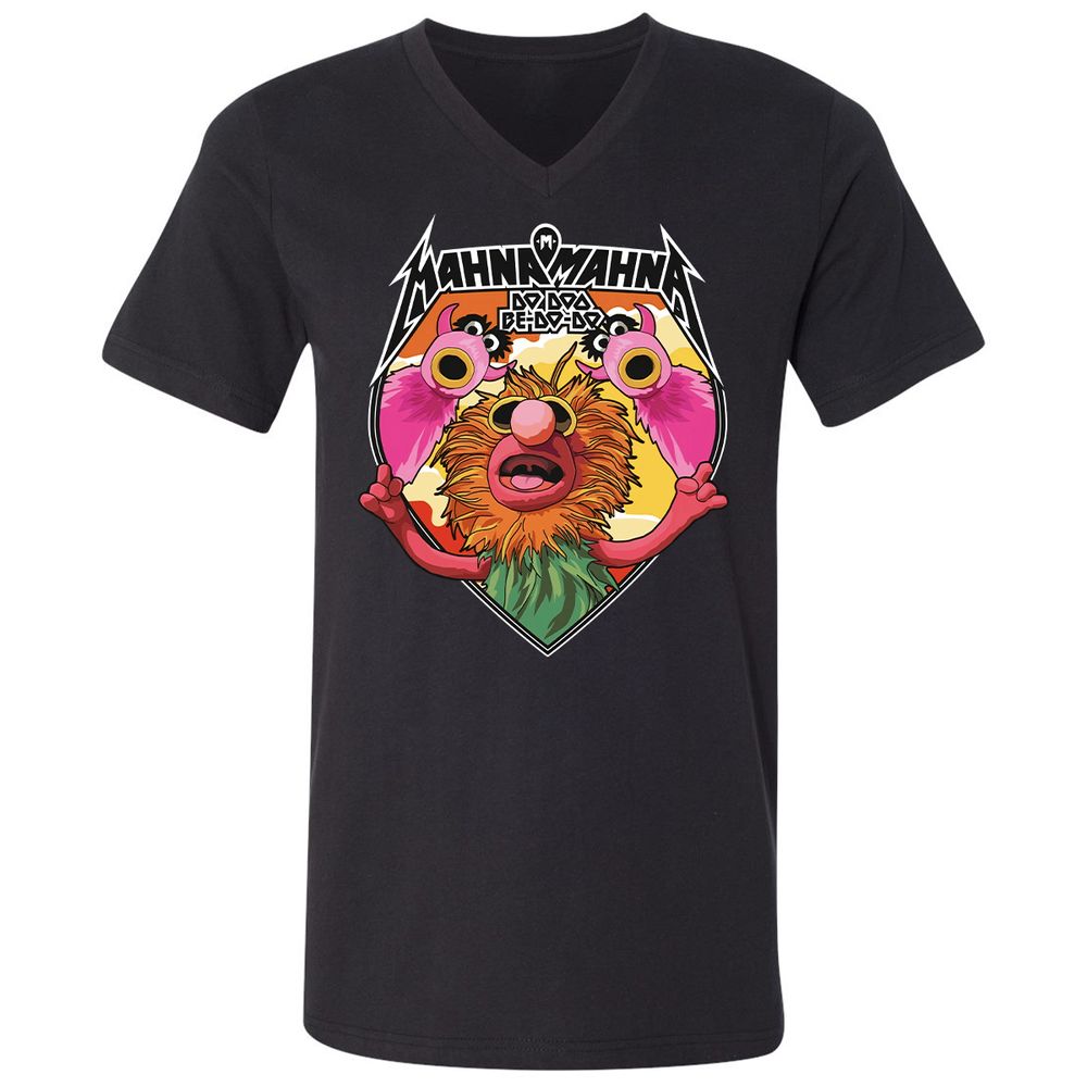 Unisex V-Neck T-Shirt - CSVSC2VL - Black - 1