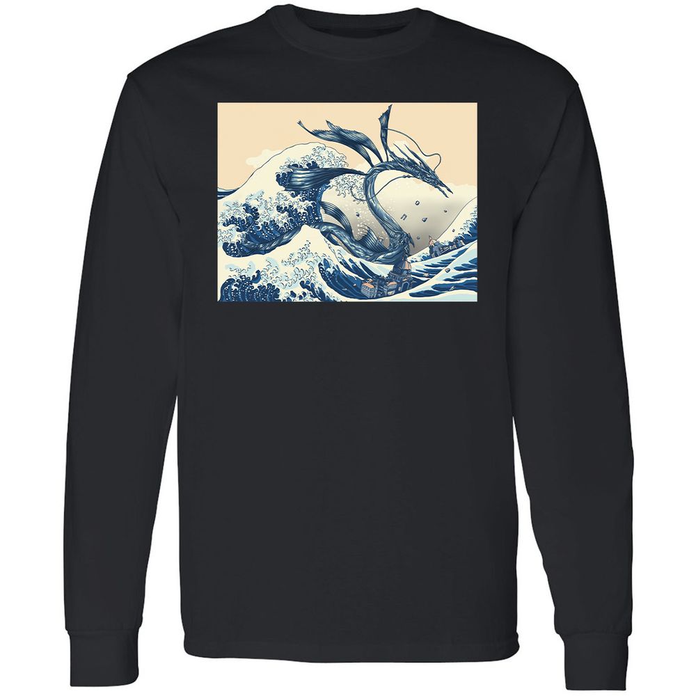 Long Sleeve T-Shirt - X38H73FF - Black - 1