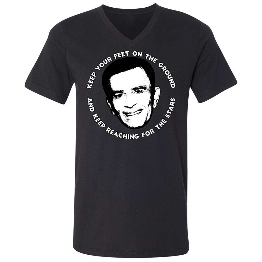 Unisex V-Neck T-Shirt - LL9QPEV7 - Black - 1