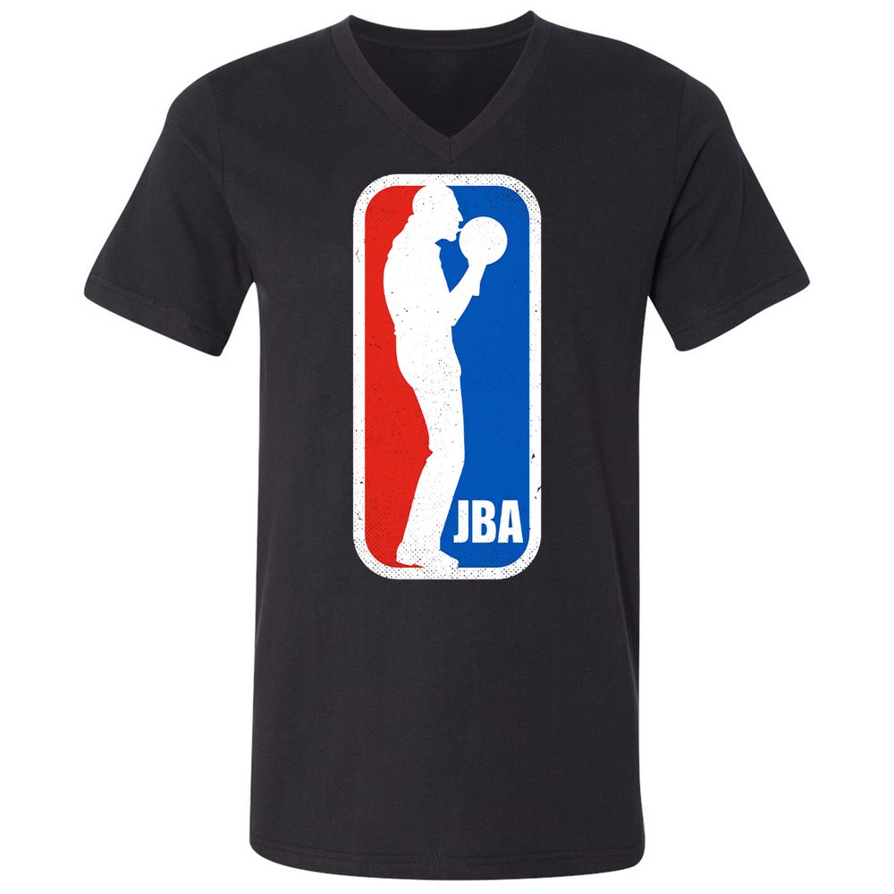 Unisex V-Neck T-Shirt - W4JCQDB2 - Black - 1
