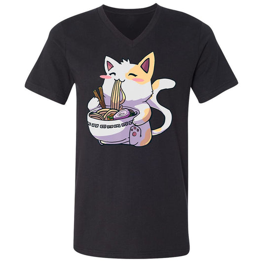 Unisex V-Neck T-Shirt - 3Q4QCJ4A - Black - 1