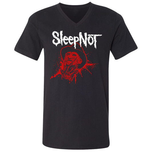 Unisex V-Neck T-Shirt - GKQ3V8GG - Black - 1