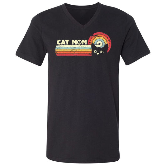 Unisex V-Neck T-Shirt - C5T6W88W - Black - 1