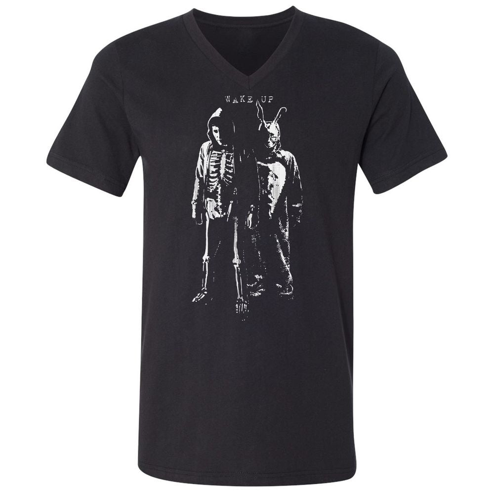 Unisex V-Neck T-Shirt - UEYGEB69 - Black - 1