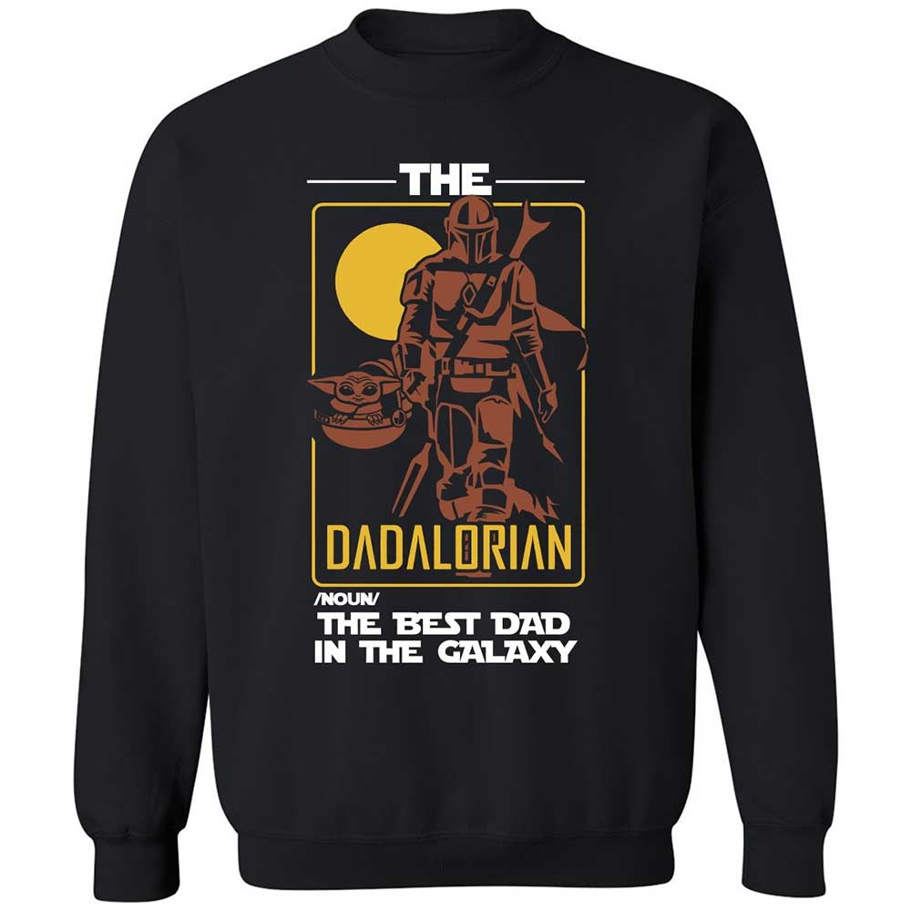 The Dadalorian The Best Dad In The Galaxy - Black - 1