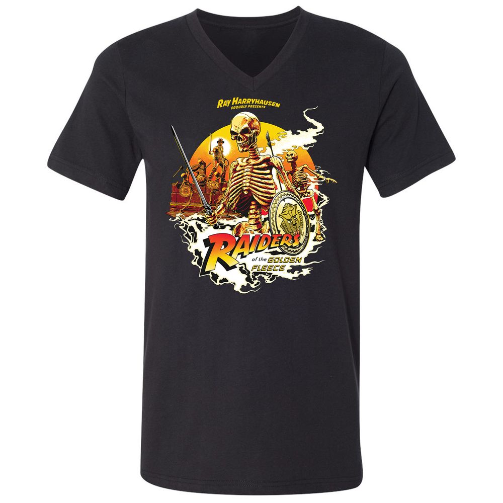 Unisex V-Neck T-Shirt - W55S8R8G - Black - 1
