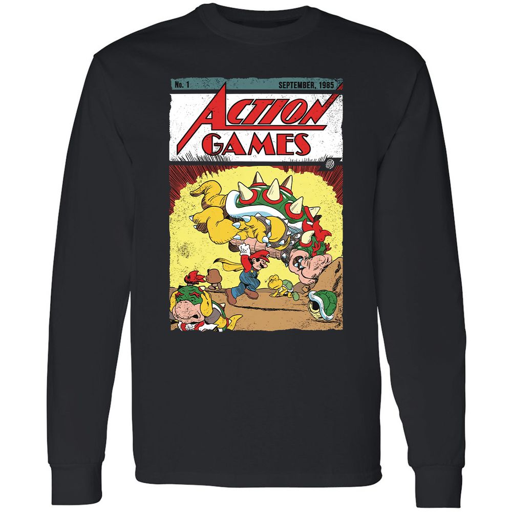 Long Sleeve T-Shirt - 5478ER9S - Black - 1