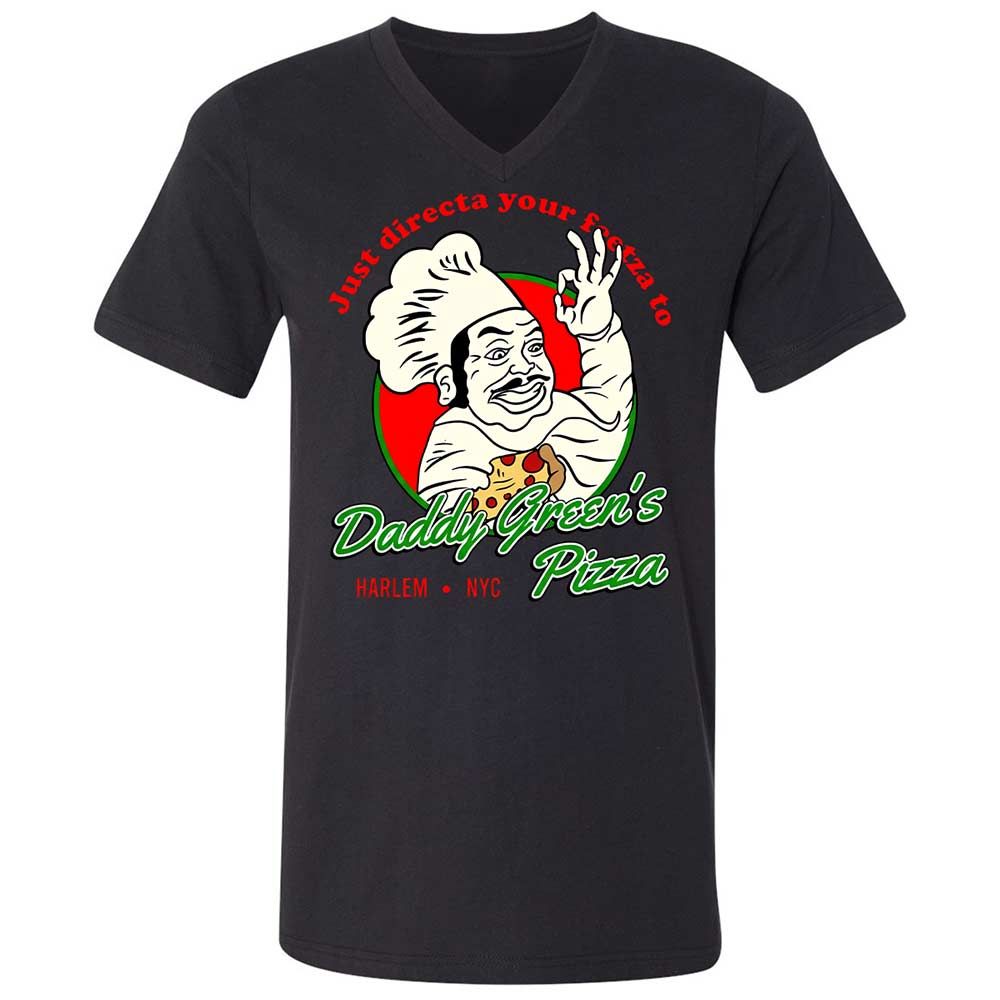 Unisex V-Neck T-Shirt - 7AY1BGVG - Black - 1