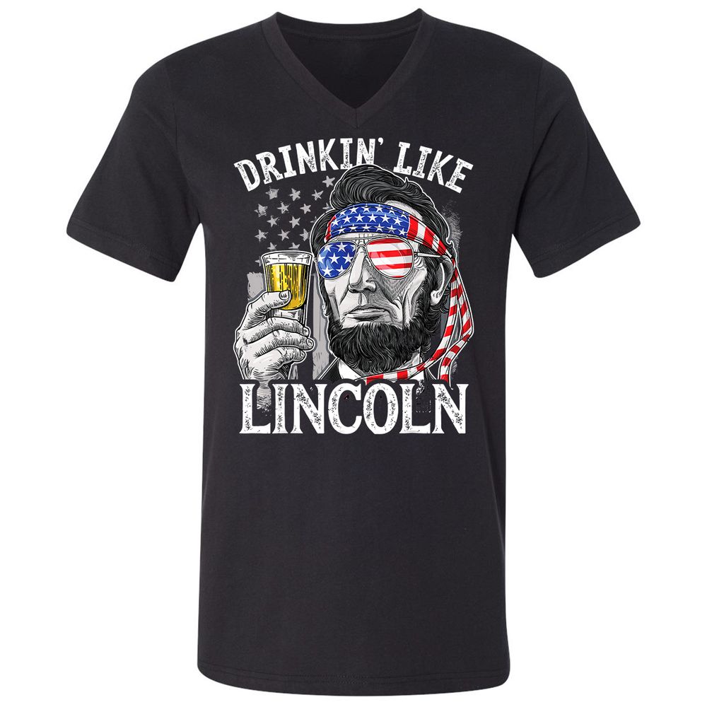 Unisex V-Neck T-Shirt - VSYE99TC - Black - 1