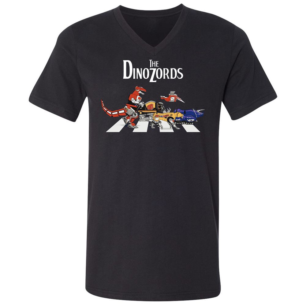 Unisex V-Neck T-Shirt - R5CUXNZS - Black - 1