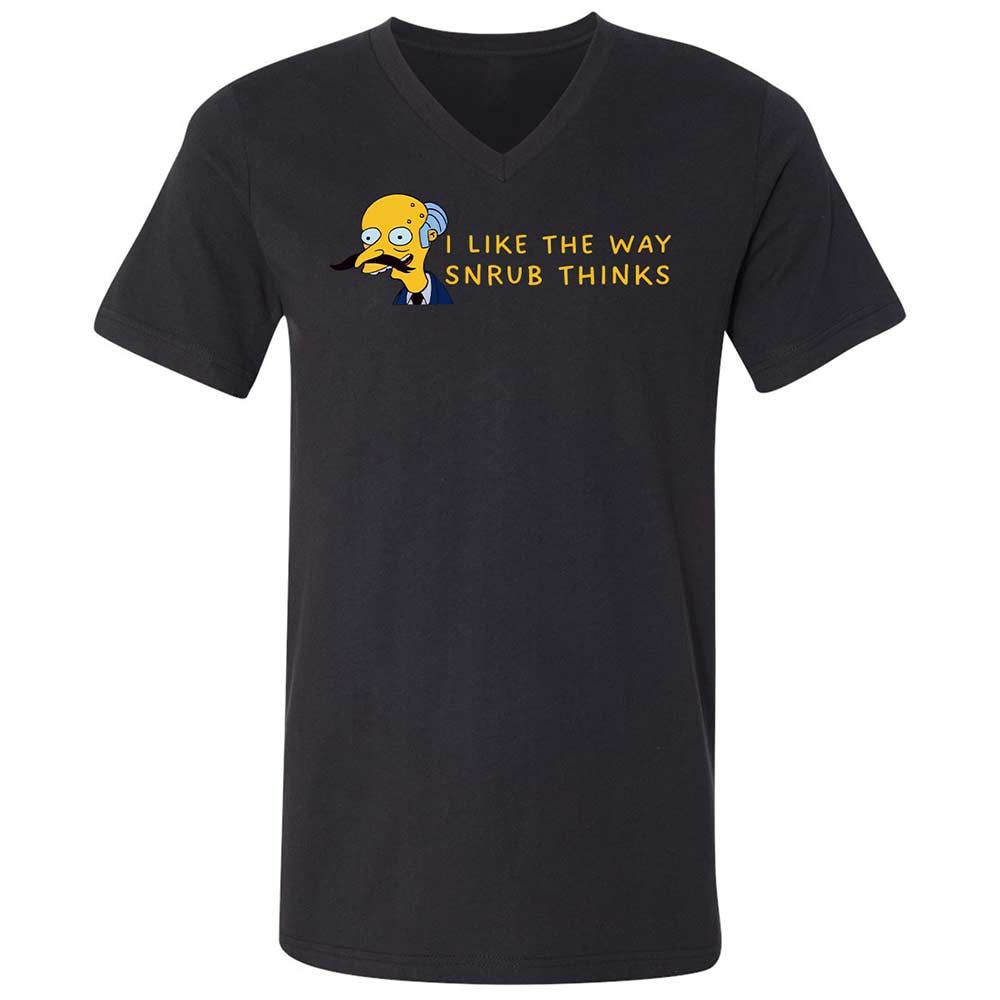 Unisex V-Neck T-Shirt - S1VR2LWG - Black - 1