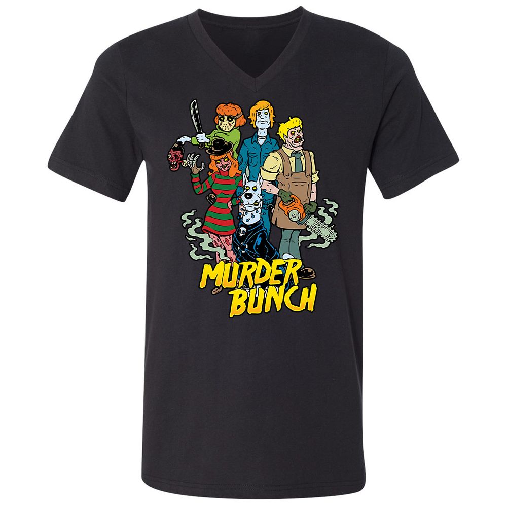 Unisex V-Neck T-Shirt - XA9ZAFZL - Black - 1