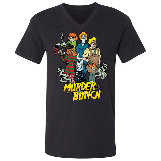 Unisex V-Neck T-Shirt - XA9ZAFZL - Black - 1