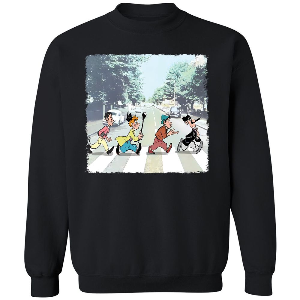 Classic Unisex Sweatshirt - T97VWCQU - Black - 1