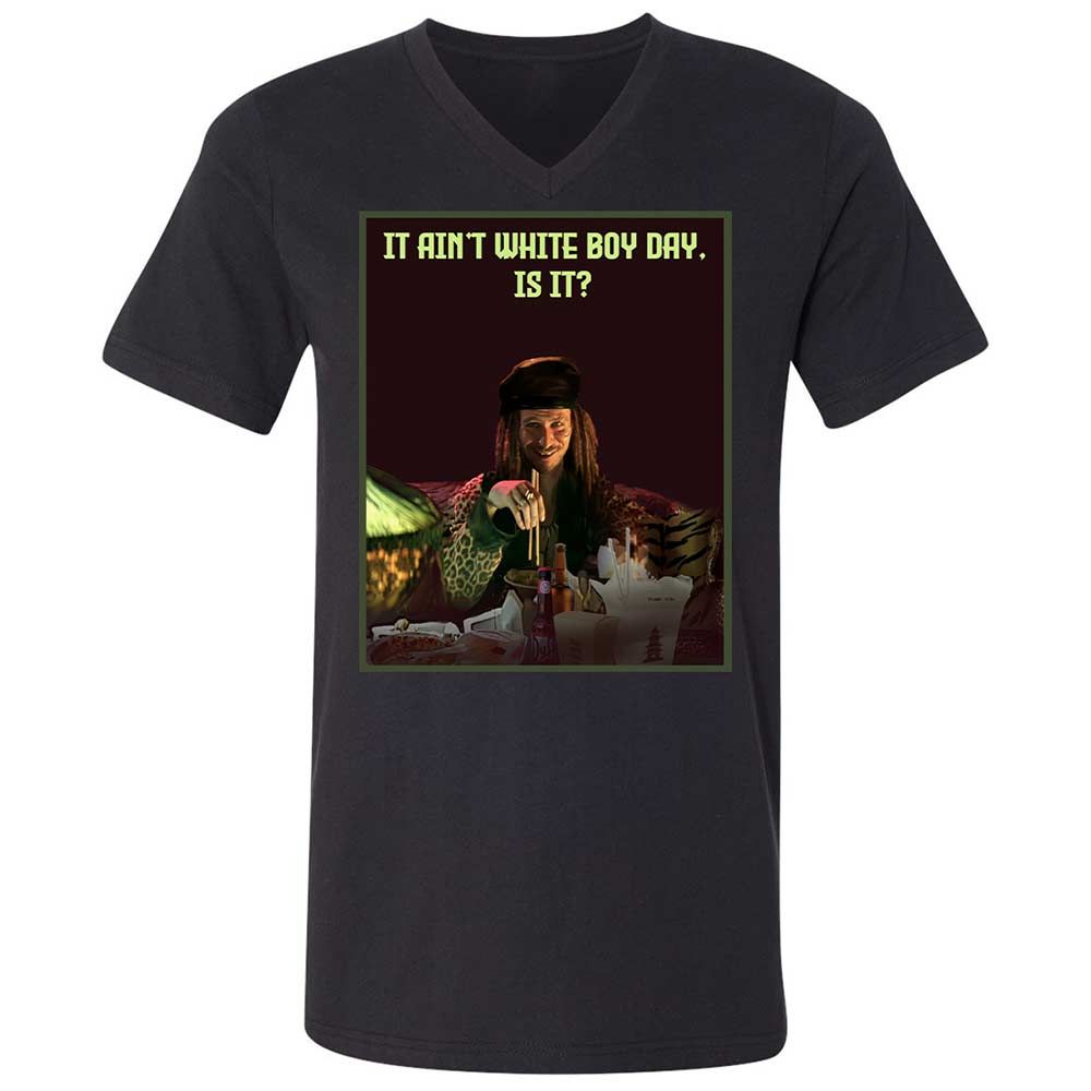 Unisex V-Neck T-Shirt - CJW72A76 - Black - 1