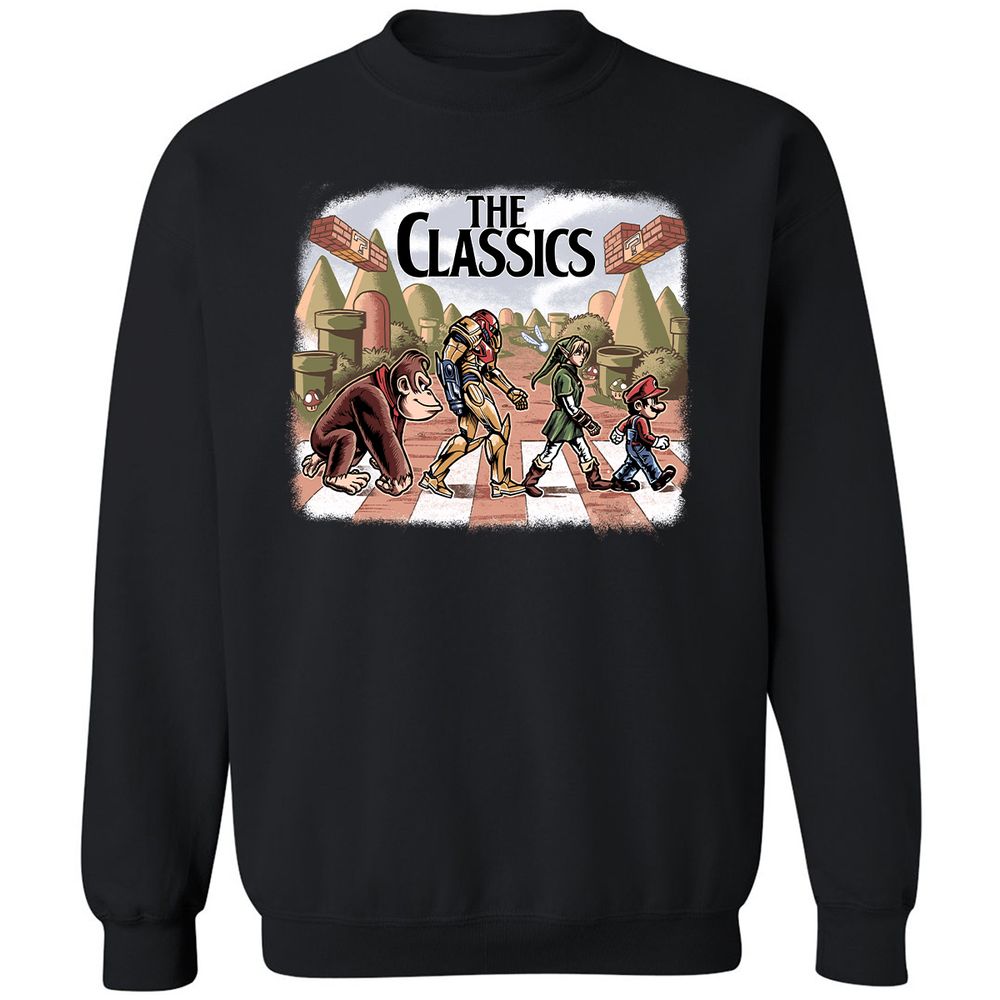 Classic Unisex Sweatshirt - TLSBRKJ1 - Black - 1