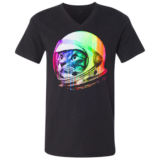 Unisex V-Neck T-Shirt - UNQN5PGW - Black - 1