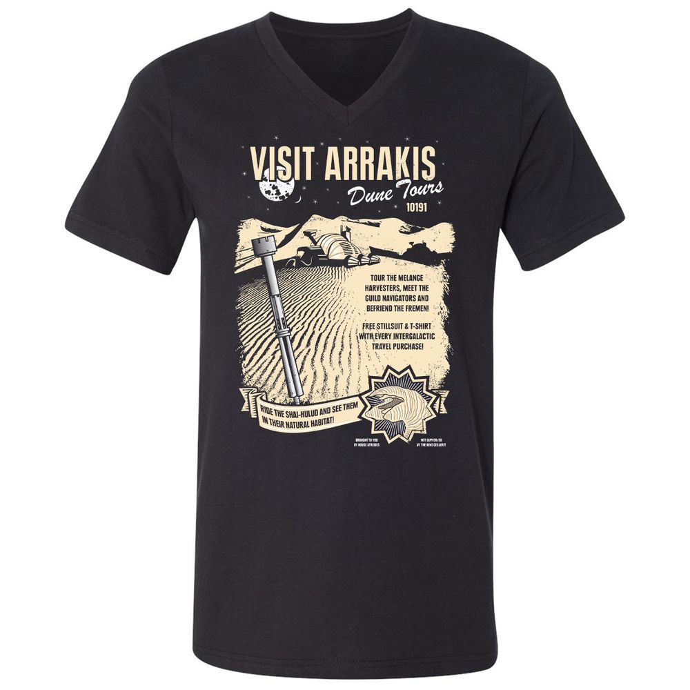 Unisex V-Neck T-Shirt - XM5NAZT2 - Black - 1