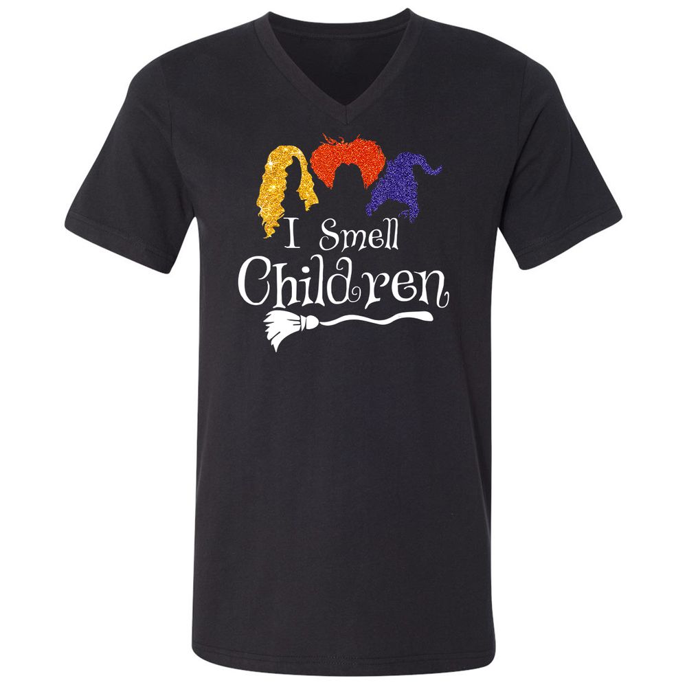 Unisex V-Neck T-Shirt - MFDF78UX - Black - 1