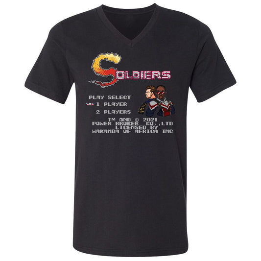 Unisex V-Neck T-Shirt - S1RBXH51 - Black - 1