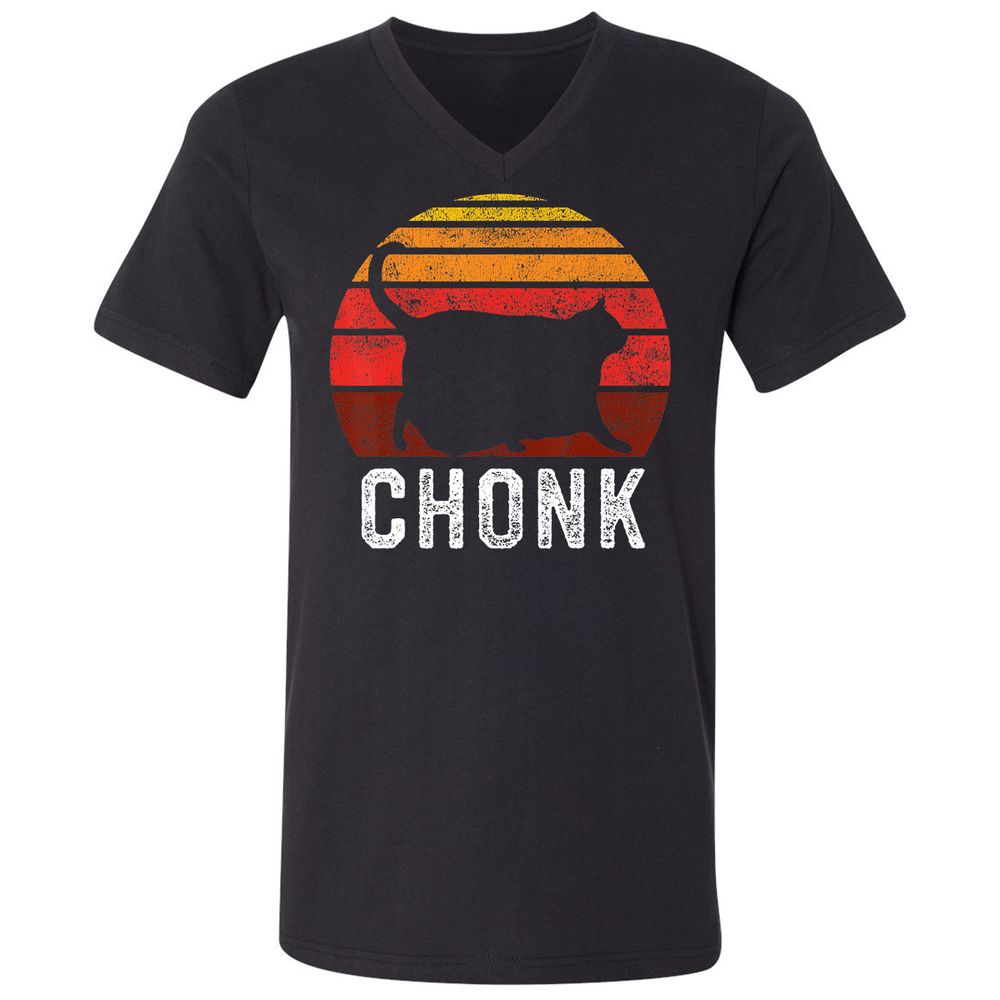 Unisex V-Neck T-Shirt - 25TJ8DGA - Black - 1