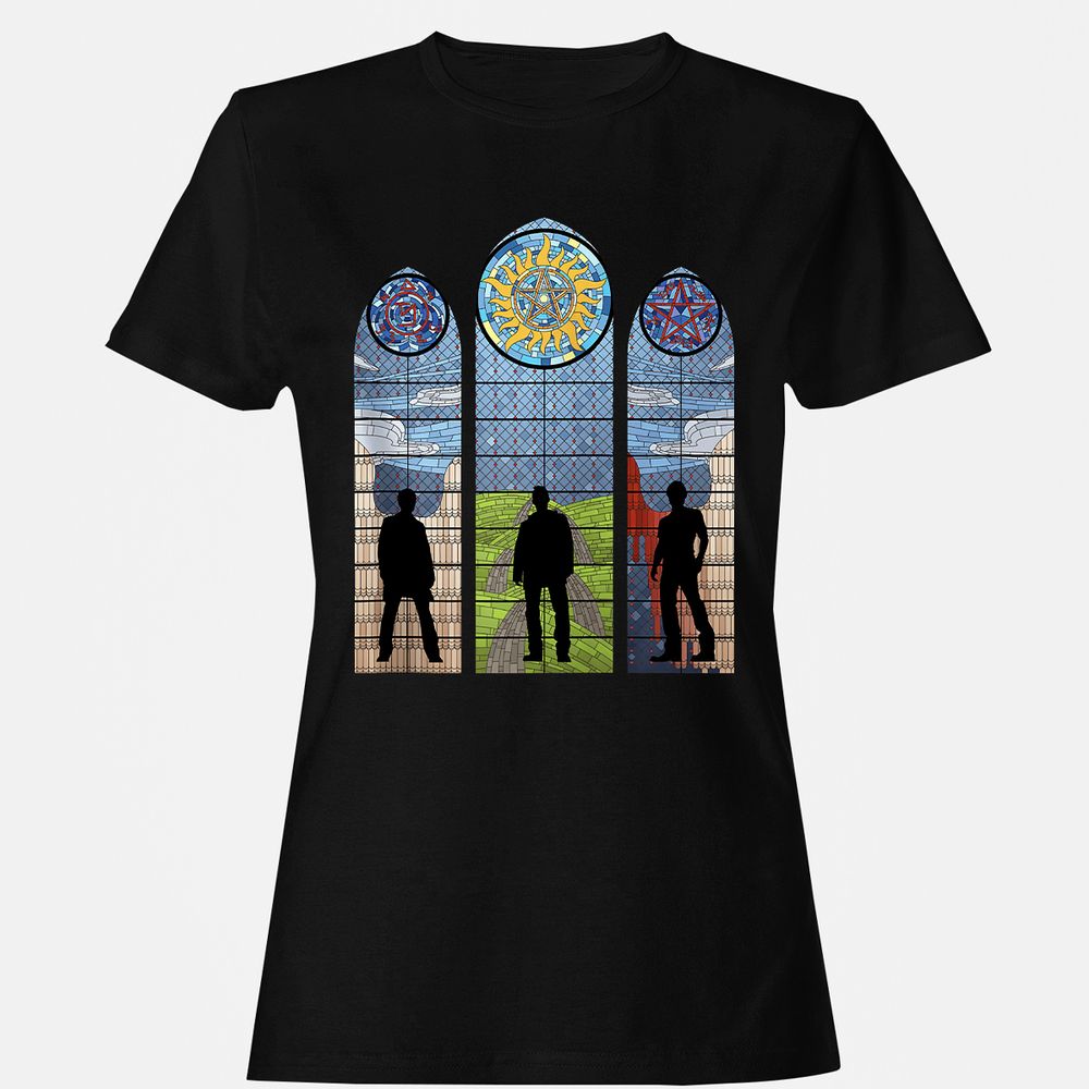 Women's T-Shirt - J7XWSB6Y - Black - 1