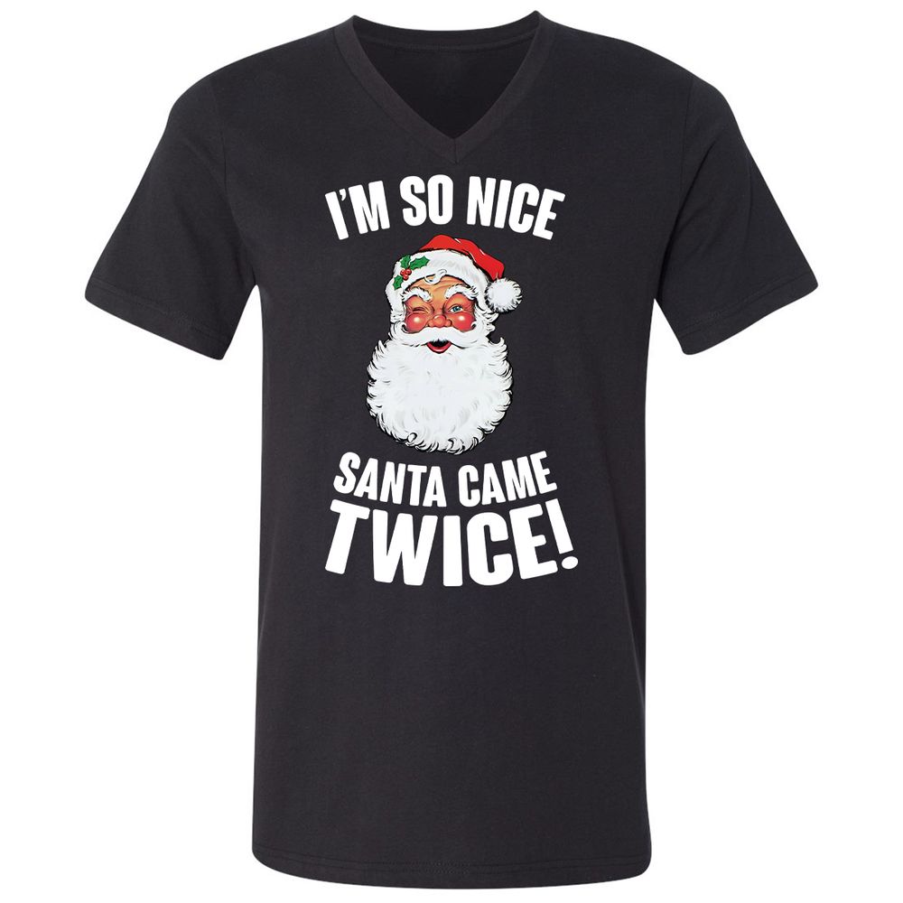I'm So Nice Santa Came Twice! - Black - 1