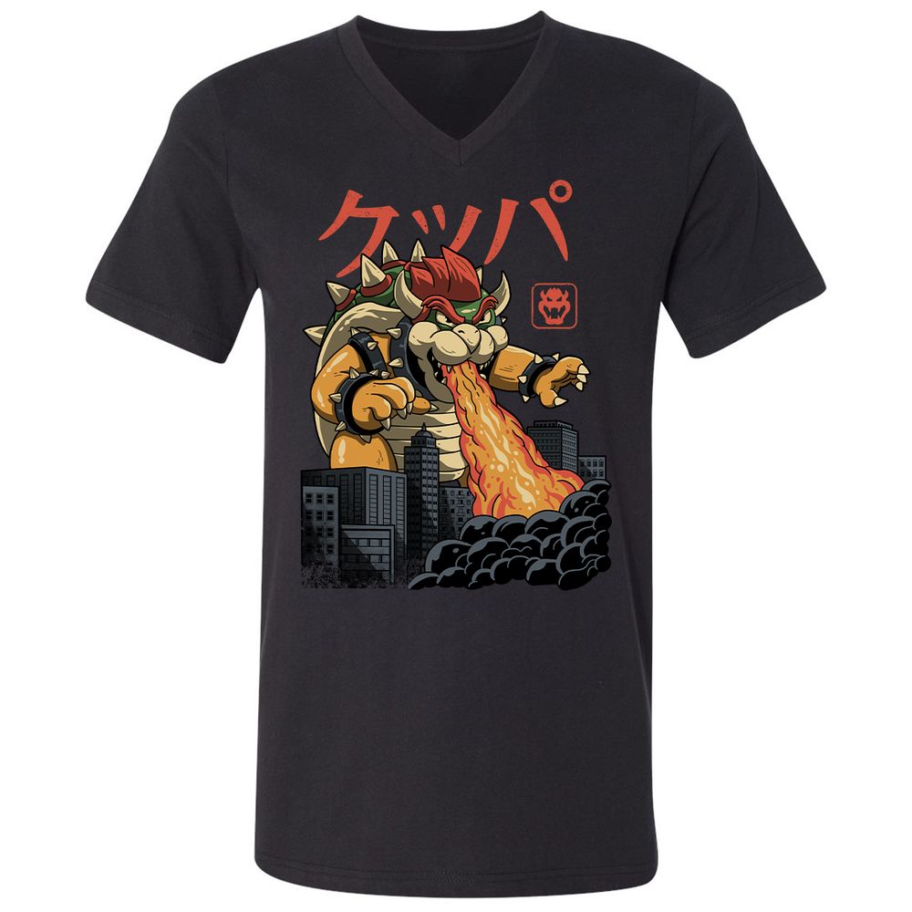 Unisex V-Neck T-Shirt - 42948HVS - Black - 1