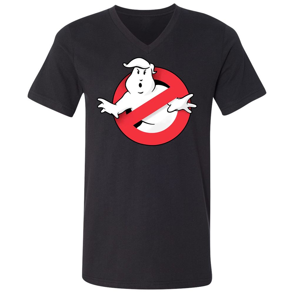Unisex V-Neck T-Shirt - Z5RBN465 - Black - 1