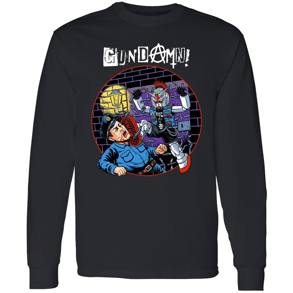 Long Sleeve T-Shirt - GXH5NS96 - Black - 1