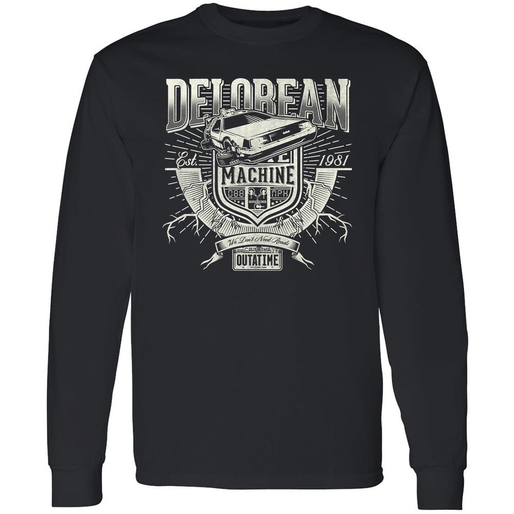 Long Sleeve T-Shirt - QMR2B6KT - Black - 1