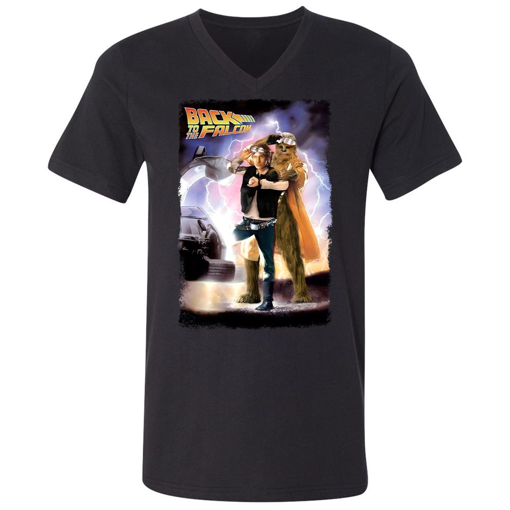 Unisex V-Neck T-Shirt - ASEKK2KJ - Black - 1